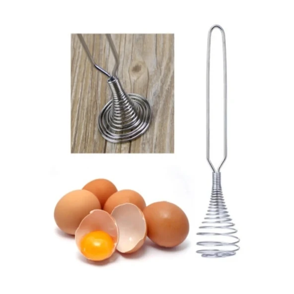 Paslanmaz Metal Mini Yumurta Çırpıcı & Karıştırıcı ürün görseli 1