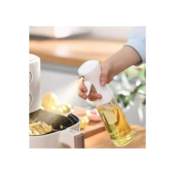 Zeytinyağı Limon Cam Sprey Şişesi Cam Yağ Püskürtücü Yağdanlık Airfryer Tasarruf 200 ml ürün görseli 1