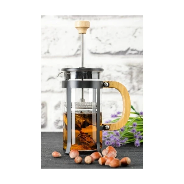 Lüx Cam 350 ml French Press Siyah ürün görseli 1