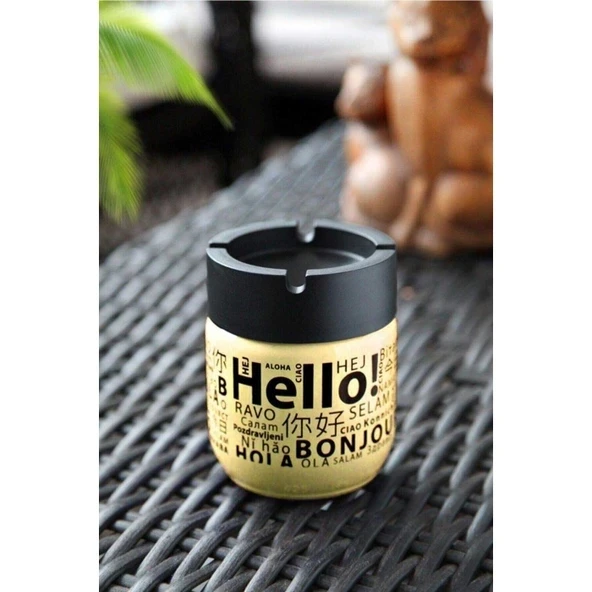 Cam Kokusuz Küllük 425 Cc Hello Desenli Sarı ürün görseli 1