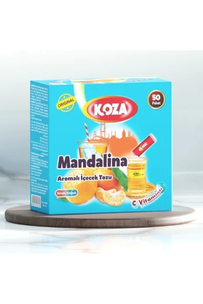 Koza Tek İçimlik Mandalina Aromalı Toz İçecek 50'li ürün görseli 1