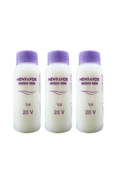 3 Adet Oksidan Krem Saç Boya Sıvısı 6'lık 20 volüme 60 ml ürün görseli 1