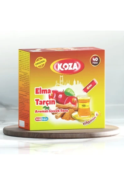 Koza Tek İçimlik Elma & Tarçın Aromalı Toz İçecek 40'lı ürün görseli 1