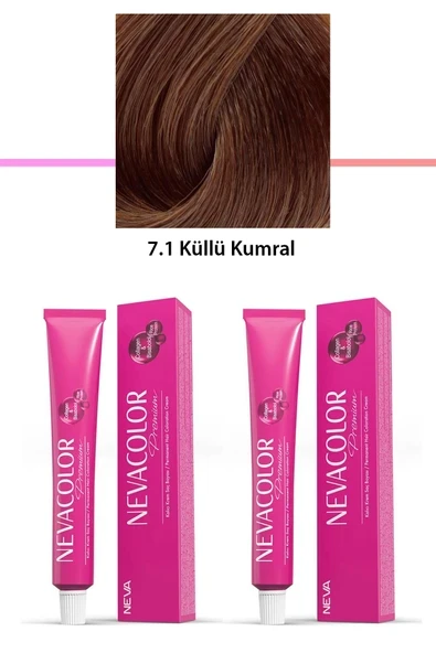2 li Set Premium 7.1 Küllü Kumral - Kalıcı Krem Saç Boyası 2 X 50 g Tüp ürün görseli 1