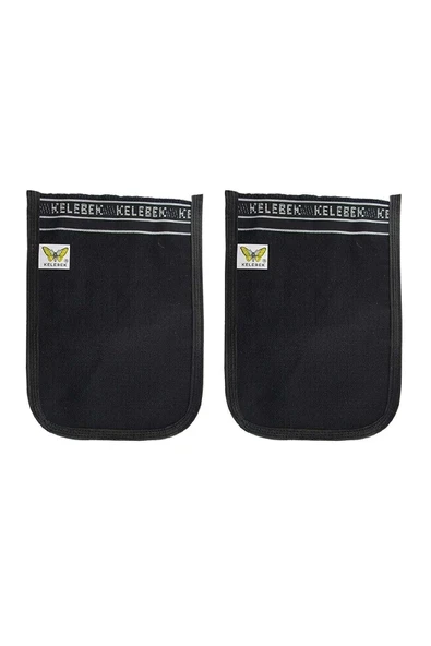 2 Adet Osmanlı Kalın Siyah Banyo Hamam Kesesi 25x17 Cm ürün görseli 1