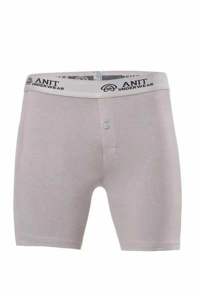 Likralı Uzun Erkek Boxer Gri - 1114A ürün görseli 1