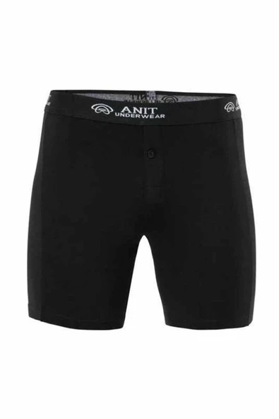 Likralı Uzun Erkek Boxer Siyah - 1114A ürün görseli 1