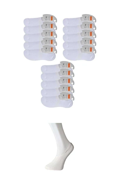 Beyaz Erkek Babet Çorap 15 çift ürün görseli 1