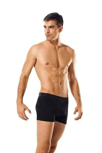 3 adet Tutku Likralı Erkek Siyah Boxer 0114 ürün görseli 1