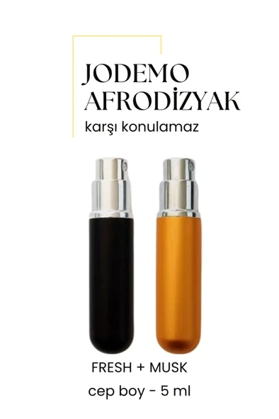 2 Adet Afrodizyak Etkili Erkek Parfüm Cep Boy Musk + Fresh 5ml ürün görseli 1