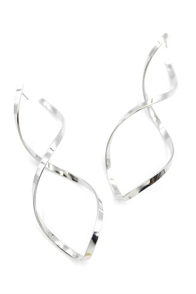 Dalgalı Küpe - Gümüş ürün görseli 1