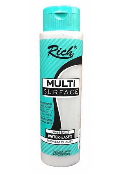 Rich Multi Surface Akrilik Boya Country Gri 500cc ürün görseli 1