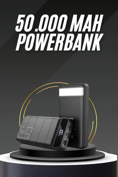 50.000 Mah Led Dijital Göstergeli USB Çıkışı Powerbank ürün görseli 1