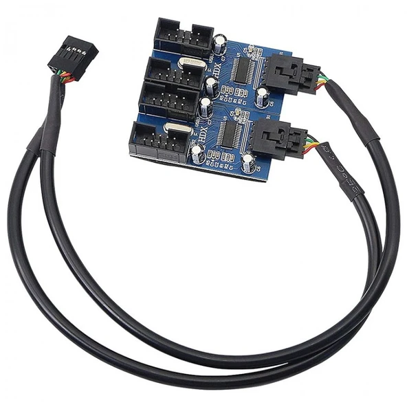 9 Pin USB 2.0 Çoklayıcı Anakart için 4 Port USB 2.0 Çoklayıcı ürün görseli 1