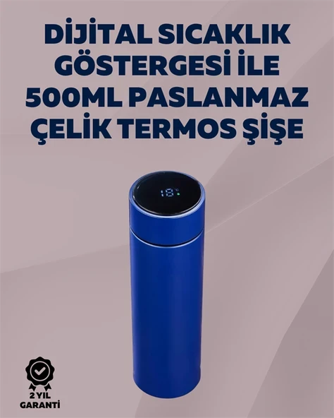 12 Saat Sıcak, 24 Saat Soğuk Tutabilen Paslanmaz Termos ürün görseli 1