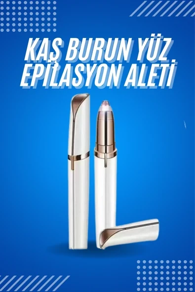 Tüy Kıl Alma Kaş Bıyık Unisex Yüz Bakım Epilasyon Aleti Pilli ürün görseli 1