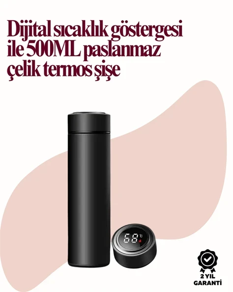 Uzun Süre Isı Koruma Sağlayan Dijital Göstergeli Termos ürün görseli 1