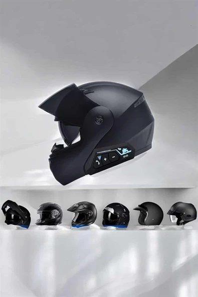 Kask Kulaklığı Motosiklet Intercom Interkom Dinleme Konuşma Özellikli Su Geçirmez ürün görseli 1