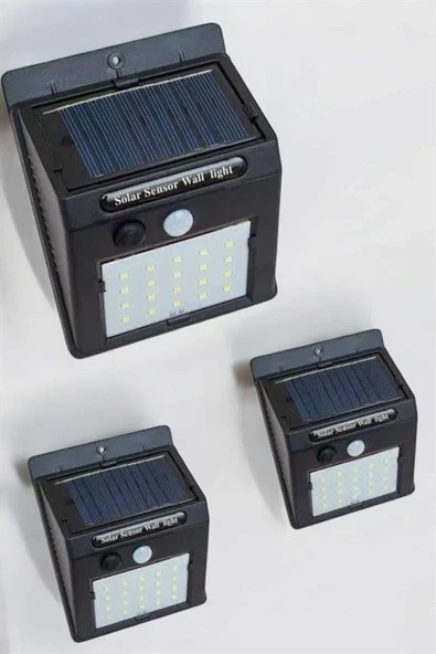Güneş Enerjili Bahçe Lambası Solar Gece Aydınlatma Sensörlü Lamba ürün görseli 1