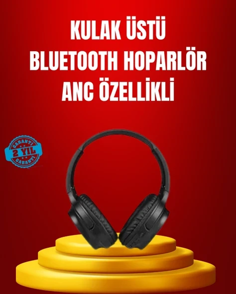 Geniş Frekans Aralıklı Bluetooth Kulak Üstü Kulaklık ürün görseli 1