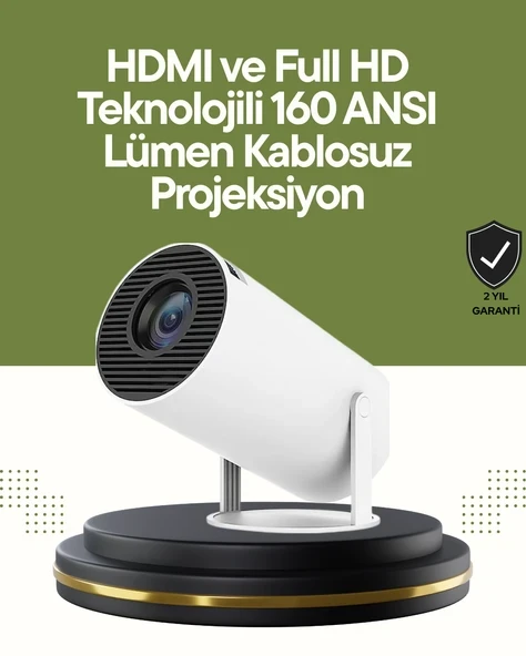 HDMI ve USB Girişli Uzun Ömürlü Ampullü Projeksiyon ürün görseli 1