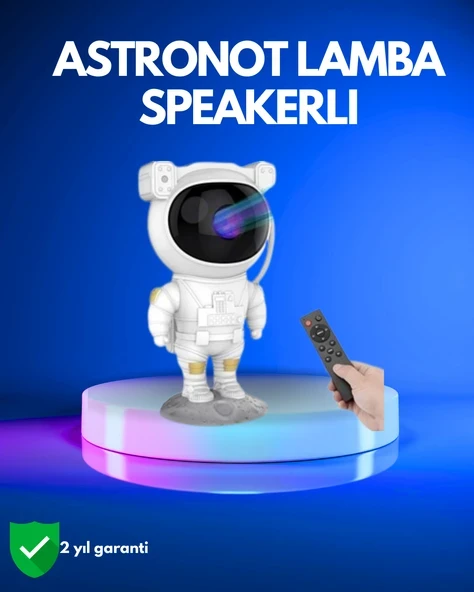 Ayarlanabilir Parlaklık ve Zamanlayıcı Modlu Astronot Lamba ürün görseli 1