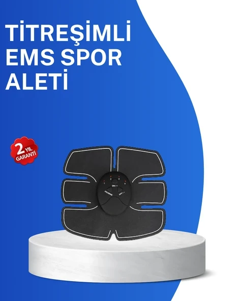 Titreşimli EMS Spor Aleti Karın Kol ve Bacak Kas Yapma Cihazı 2025 Model ürün görseli 1