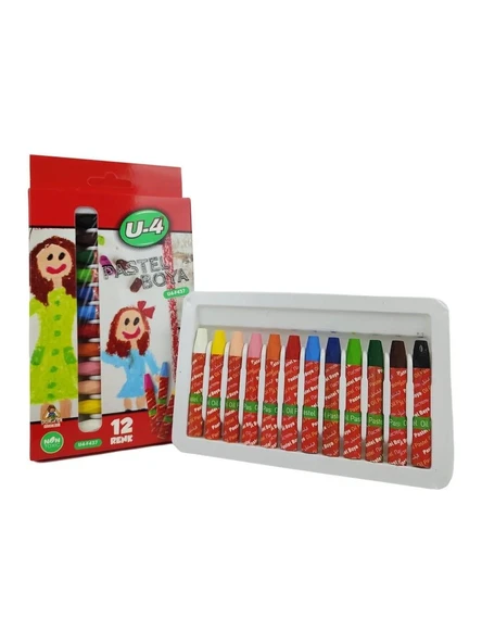 3B Trend U-4 12'li Pastel Boya - Resim 2