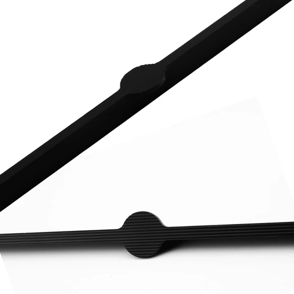 Saral Çizgili Mat Siyah Metal Kulp 512 mm 51.2 cm Mobilya Çekmece Mutfak Dolabı Dolap Kapak Kulplar ürün görseli 1