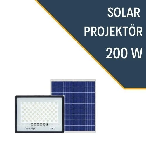 LEXRON 200W SOLAR PROJEKTÖR ürün görseli 1