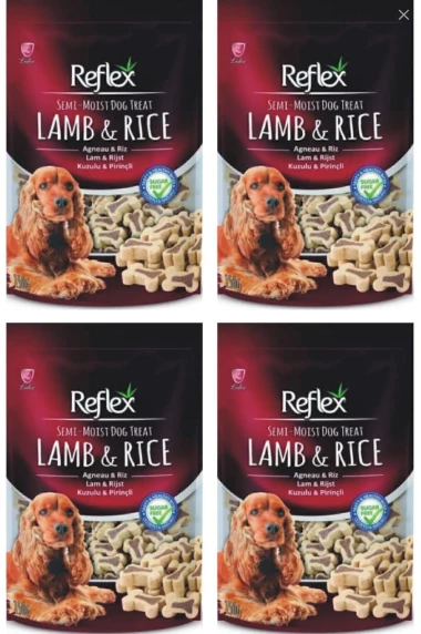 Reflex Kuzulu Ve Prinçli Semi Moist Köpek Ödül Maması 4x150gram ürün görseli 1