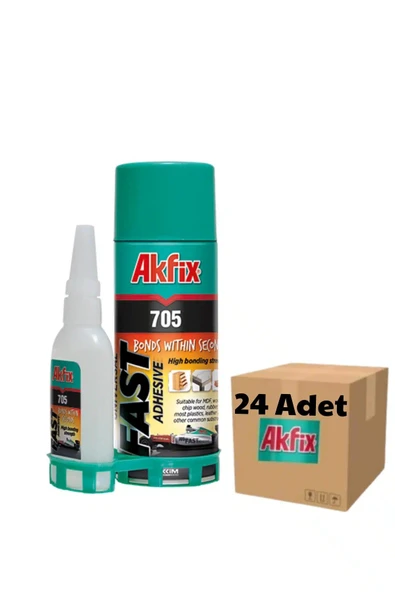 Akfix GA065 Mdf Hızlı Yapıştırıcı 1 Koli (24 Adet) 400ml+100Gr (705) ürün görseli 1