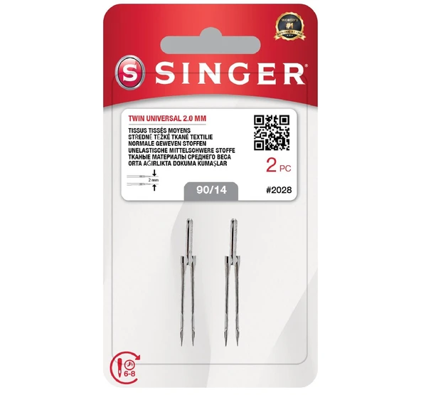 Çift İğne 2Mm. (2'Li Blister/14 No.) ürün görseli 1