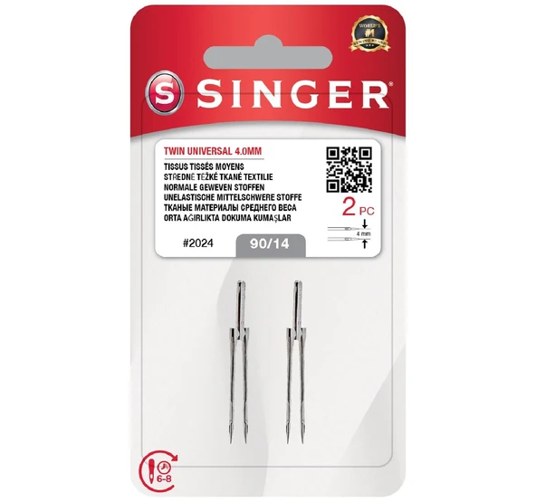 Çift İğne 4Mm. (2'Li Blister/14 No.) ürün görseli 1