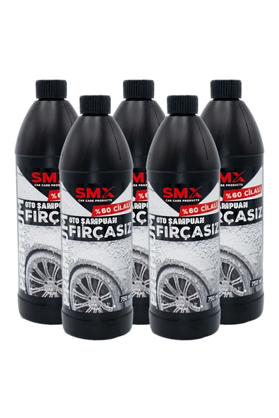 SMX Premium %60 Cilalı Fırçasız Oto Şampuanı 750 ml 5 Adet ürün görseli 1