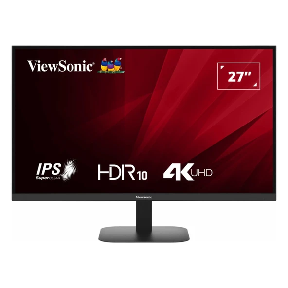 ViewSonic VA2708-4K-HD 27" 60Hz 4Ms HDMI+DP HDR UHD IPS Vesa Monitör ürün görseli 1