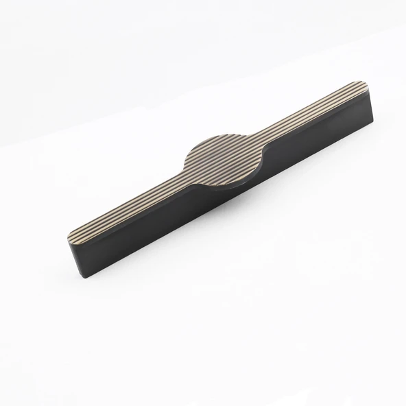 Saral Çizgili Antik Sarı Metal Kulp 160 mm 16 cm Mobilya Çekmece Mutfak Dolabı Dolap Kapak Kulpları ürün görseli 1