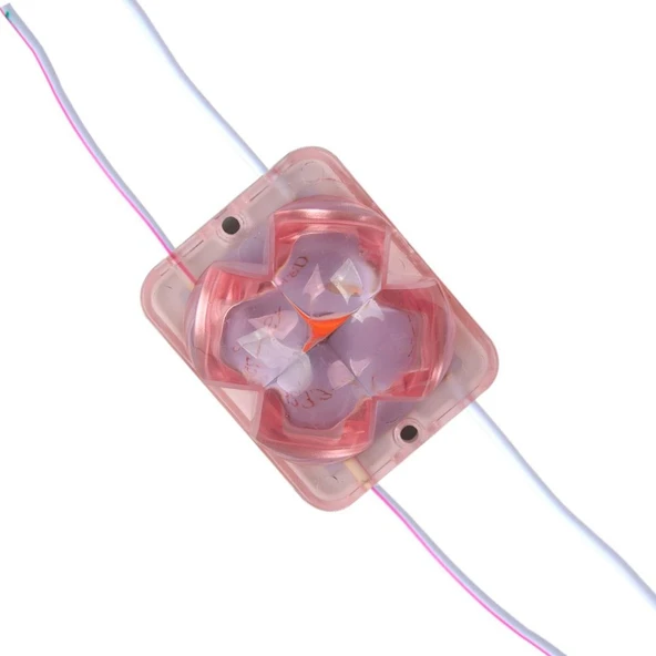 Powermaster PM-14724 12 Volt 2 Watt Pembe Sabit 4333-3030 Modül Led 43X33x28mm ürün görseli 1