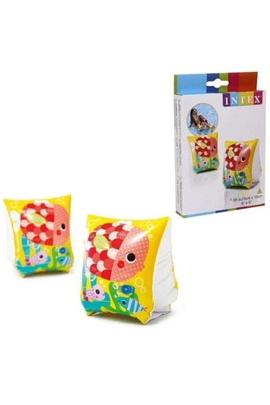Intex 58652 Balık Desenli Kutulu Yüzme Kolluğu 23x15cm 3-6 Yaş ürün görseli 1