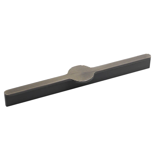 Saral Çizgili Antik Sarı Metal Kulp 224 mm 22.4 cm Mobilya Çekmece Mutfak Dolabı Dolap Kapak Kulplar ürün görseli 1