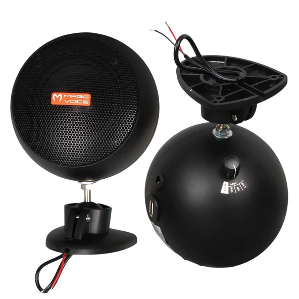Magicvoice MV-13 7.5 CM 20 Watt Komütatörlü Hat Trafolu Sütun Sarkık Hoparlör 2'Li Okul Cami Konferans Salonu Hoparlörü ürün görseli 1