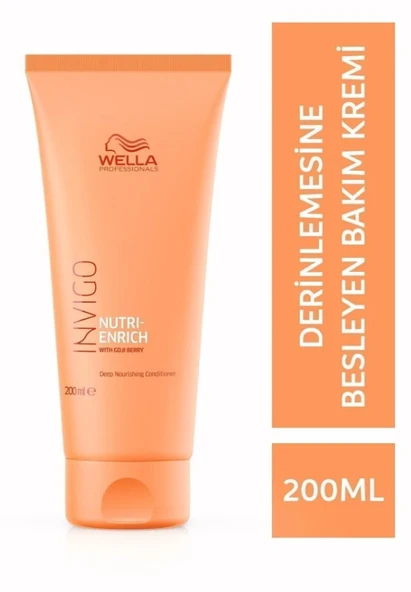 Wella Invigo Nutri-Enrich Derinlemesine Nemlendirici Saç Kremi 200 ml ürün görseli 1