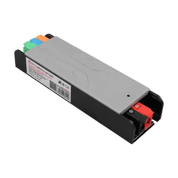 Ayt Powermaster PM-26838 12 Volt 5 Amper 60 Watt Slim Metal Kasa Adaptör Voltaj Göstergeli Şerit Led Adaptör 148X43x27mm ürün görseli 1