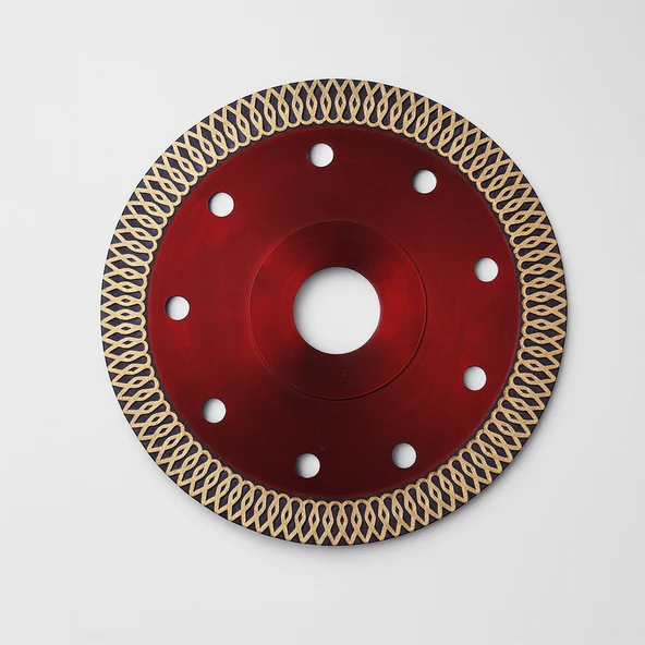 115x22.23 mm 4.5 İnç Turbo Kanallı Elmas Testere Kesim Kesici Çapaksız Seramik Mermer Granit Diski ürün görseli 1
