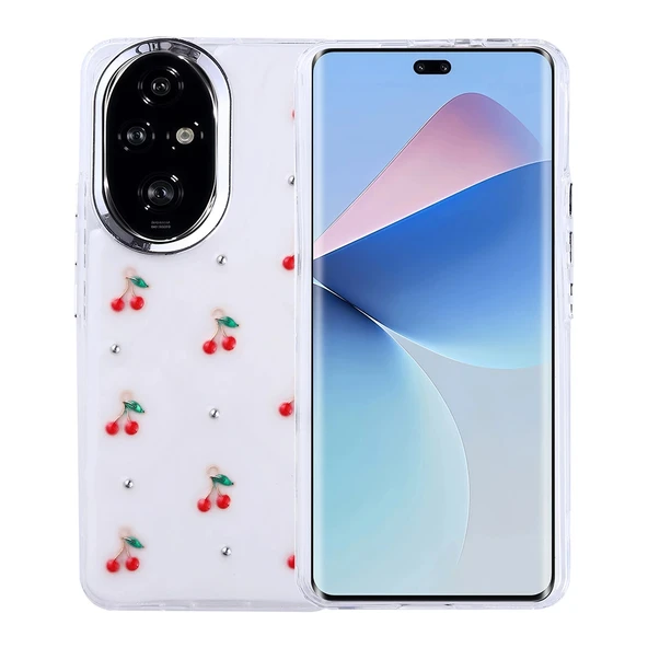 Honor 200 Uyumlu Kılıf Airbag Tasarımlı Simli Şeffaf Kutup Kapak ürün görseli 1