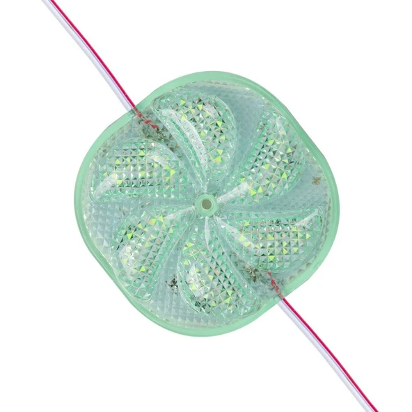 Powermaster PM-14707 12 Volt 3 Watt Yeşil Sabit 6565-2835 Modül Led 65X65x12mm ürün görseli 1