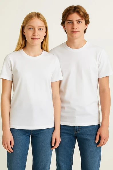 Bisiklet Yaka Basic Yetişkin Tişört - Alc ürün görseli 1