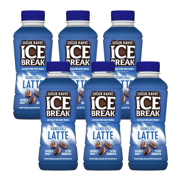 Ülker Ice Break Vanilyalı Latte 375 ml 6 lı ürün görseli 1