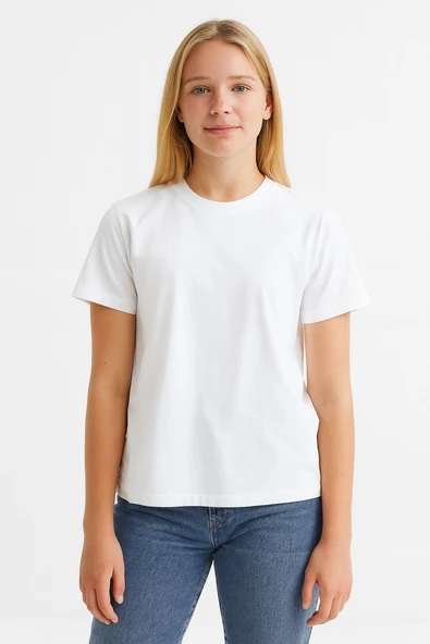 Bisiklet Yaka Basic Yetişkin Tişört - Alc - Resim 3