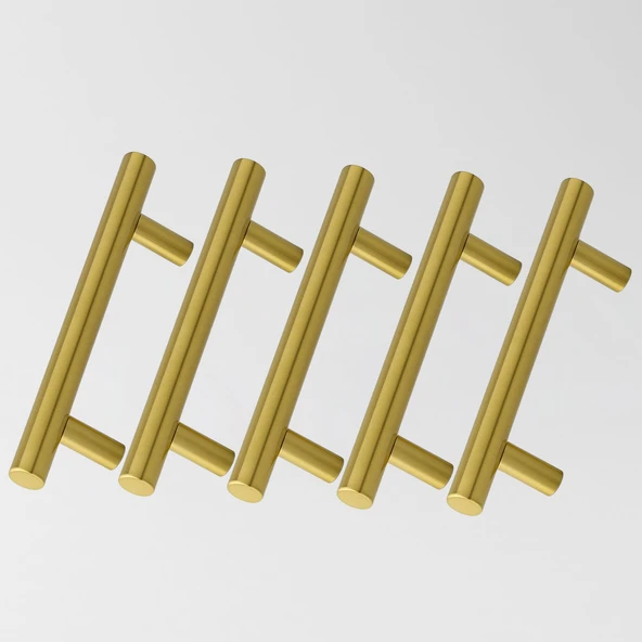 Alteta 96 mm Gold 5 ADET SET Altın Metal Mobilya Mutfak Çekmece Dolap Dolabı Kulbu Kulpu Kulpları ürün görseli 1